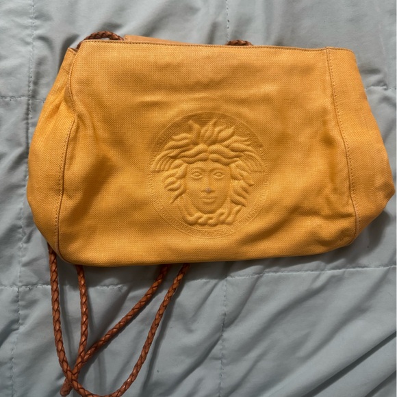 Versace Handbags - Versace Gold Tote with Medusa